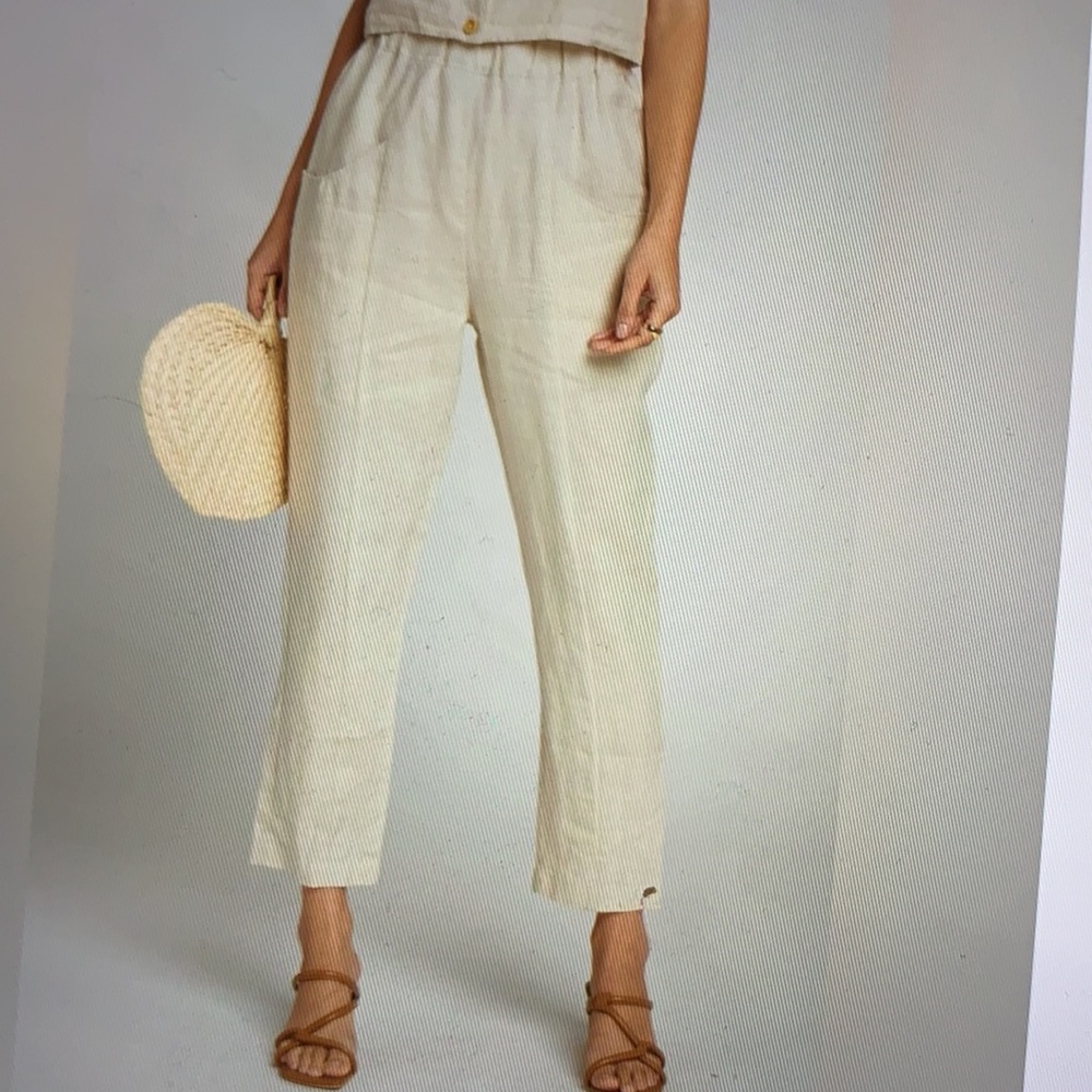 MATE the Label Cream Cropped Pants